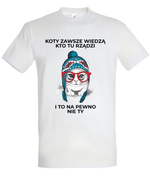 klasyczna koszulka z kotem