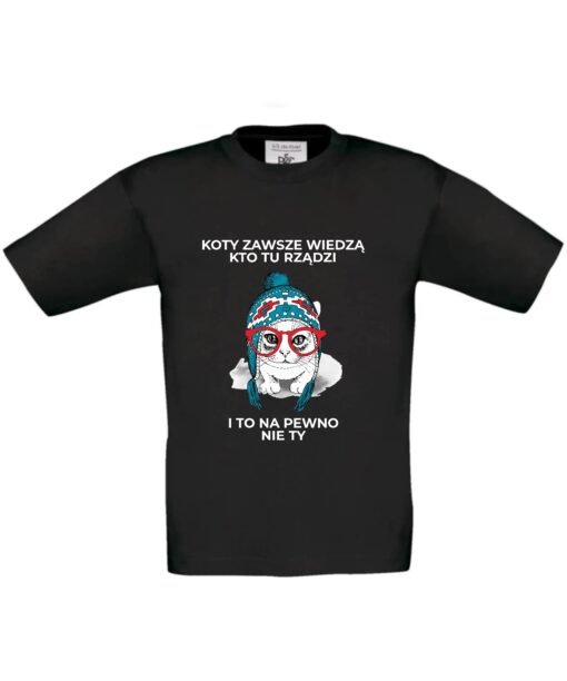 dziecięca koszulka z kotem
