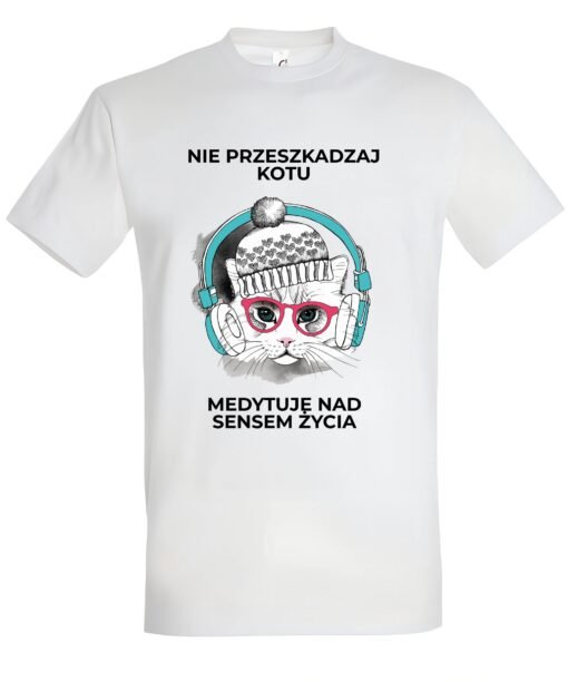 klasyczna koszulka z kotem