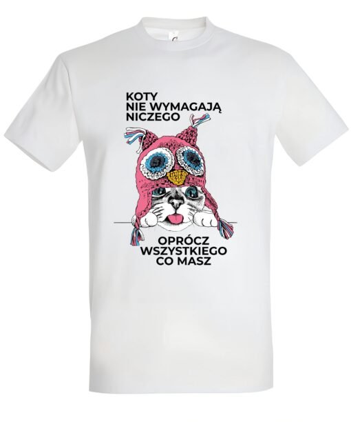 klasyczna koszulka z kotem