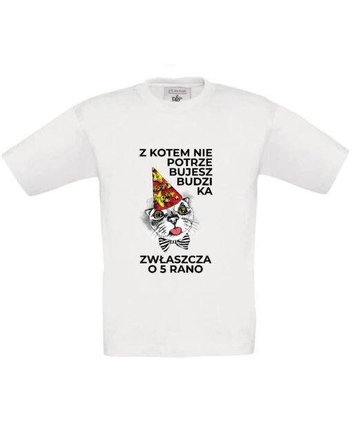 dziecięca koszulka z kotem