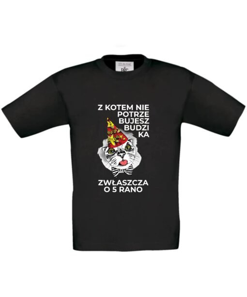 dziecięca koszulka z kotem