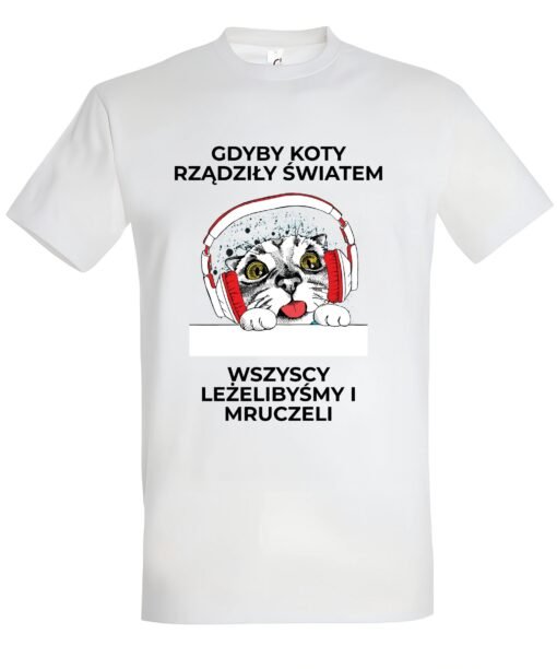 klasyczna koszulka z kotem