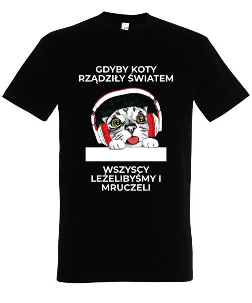 klasyczna koszulka z kotem
