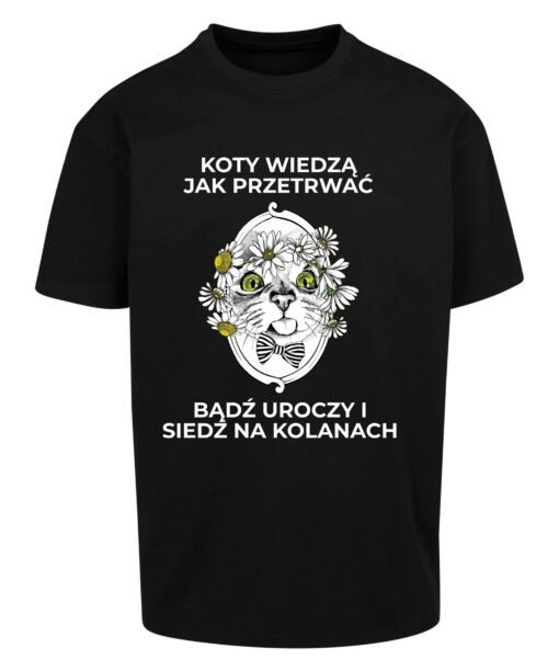 oversize koszulka z kotem