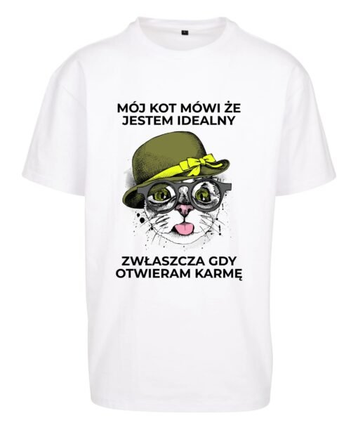 oversize koszulka z kotem