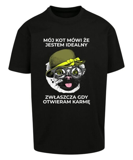 oversize koszulka z kotem