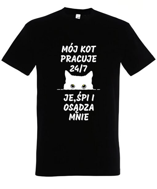 klasyczna koszulka z kotem