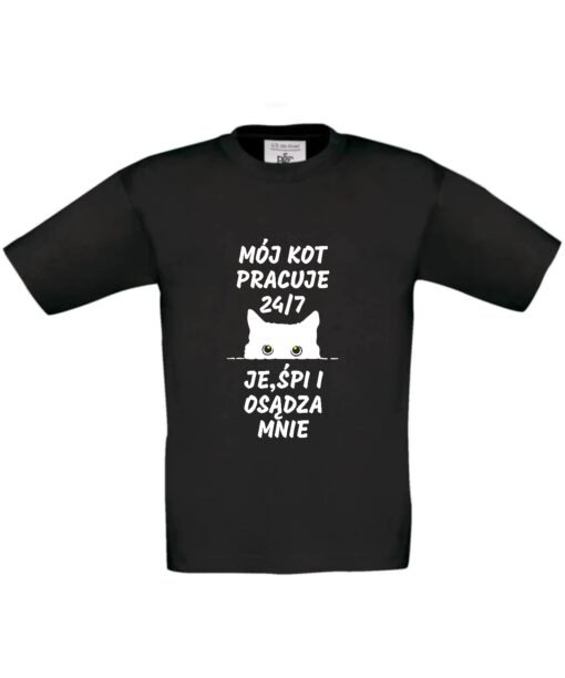 dziecięca koszulka z kotem
