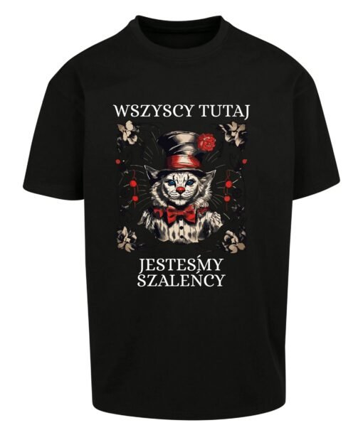 oversize koszulka z kotem