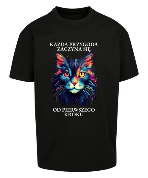 oversize koszulka z kotem