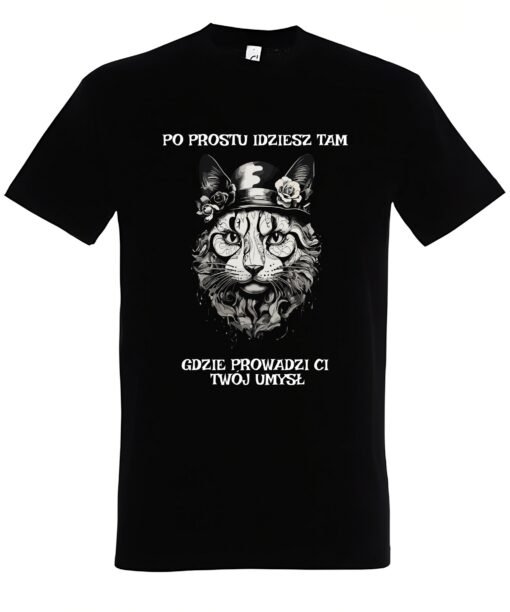 klasyczna koszulka z kotem