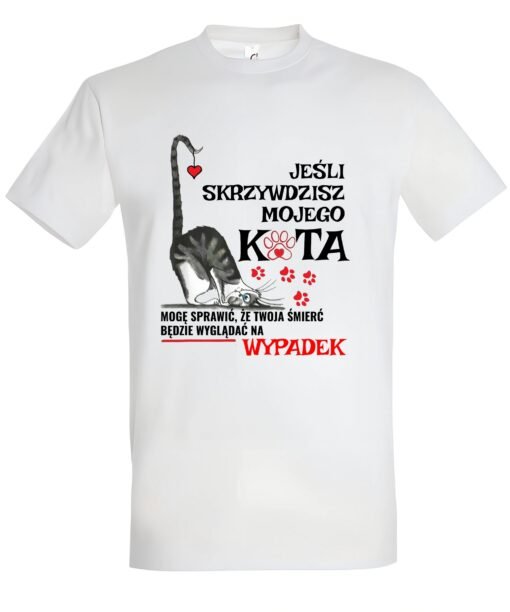 klasyczna koszulka z kotem