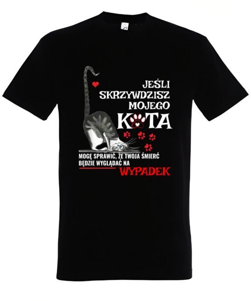 klasyczna koszulka z kotem