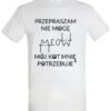 klasyczna koszulka z kotem