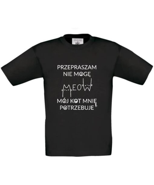 dziecięca koszulka z kotem