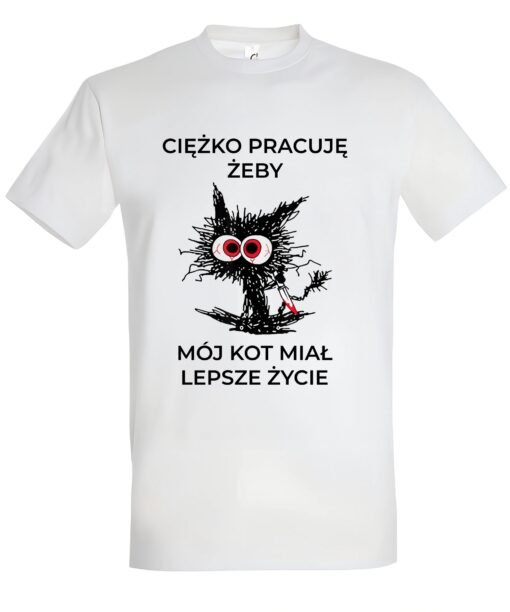 klasyczna koszulka z kotem