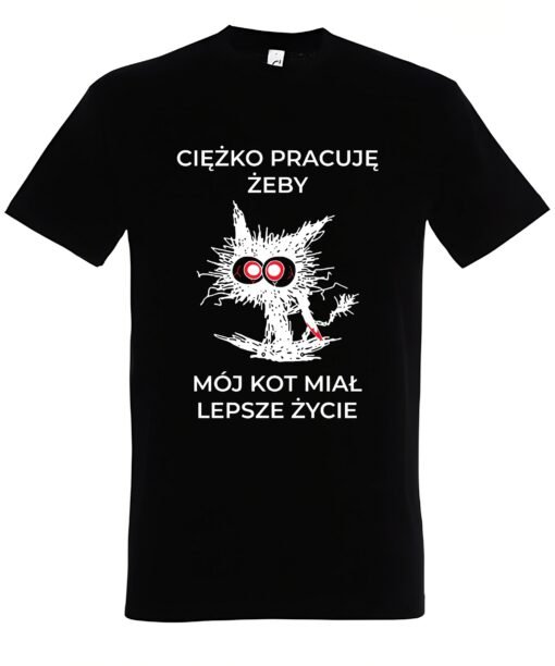 klasyczna koszulka z kotem