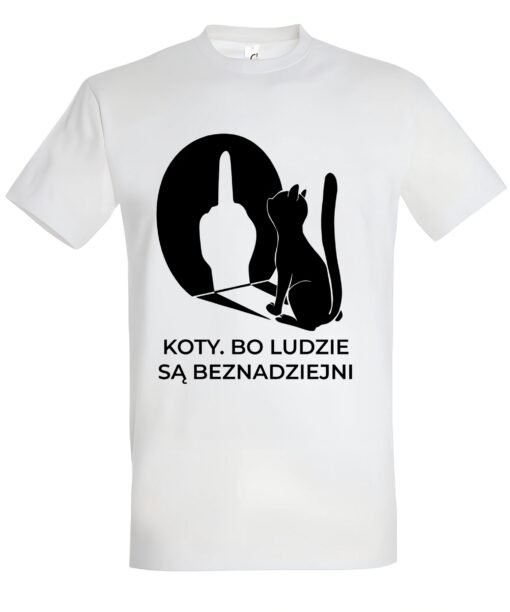 klasyczna koszulka z kotem