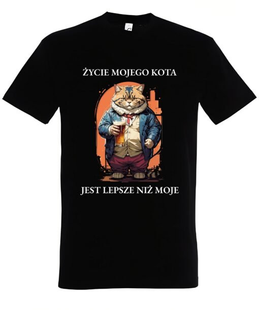 klasyczna koszulka z kotem