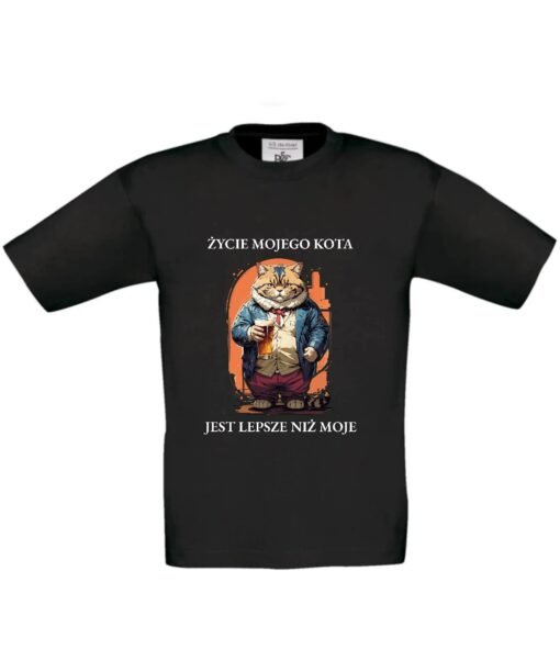 dziecięca koszulka z kotem