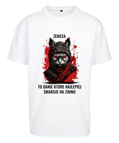 oversize koszulka z kotem