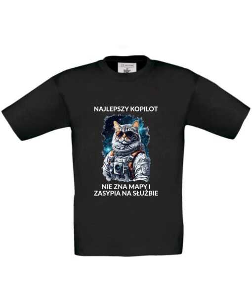 dziecięca koszulka z kotem