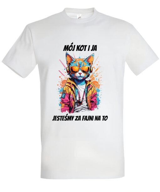 klasyczna koszulka z kotem