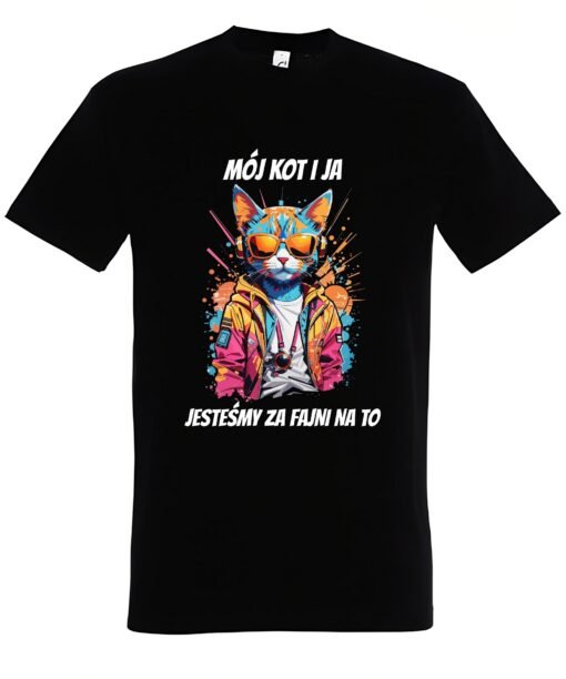 klasyczna koszulka z kotem