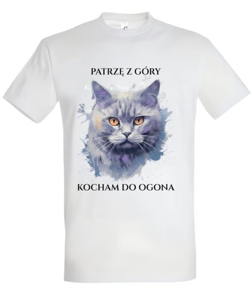 klasyczna koszulka z kotem