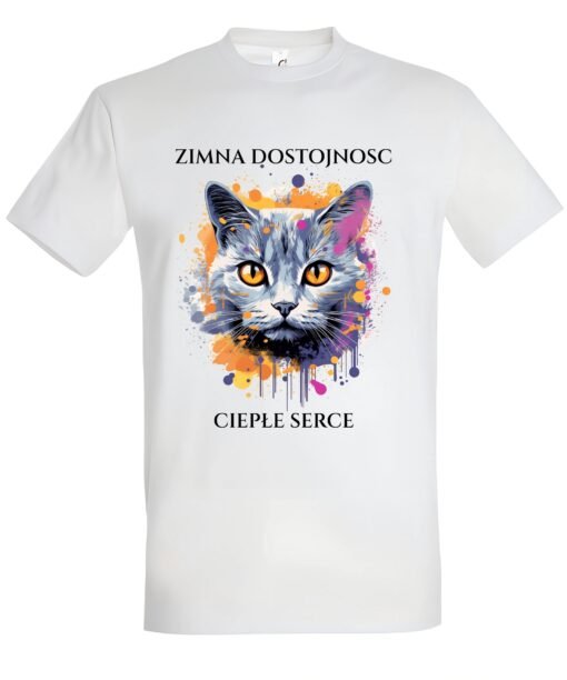 klasyczna koszulka z kotem