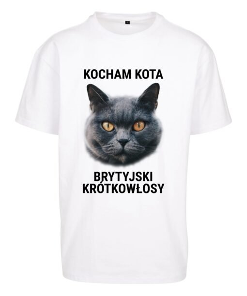 oversize koszulka z kotem