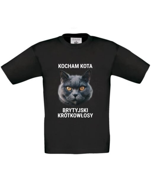 dziecięca koszulka z kotem