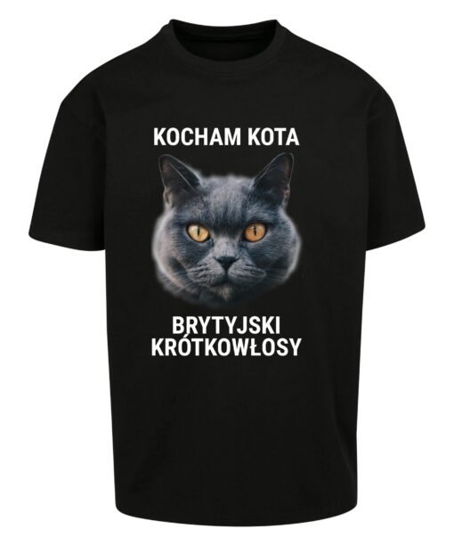 oversize koszulka z kotem