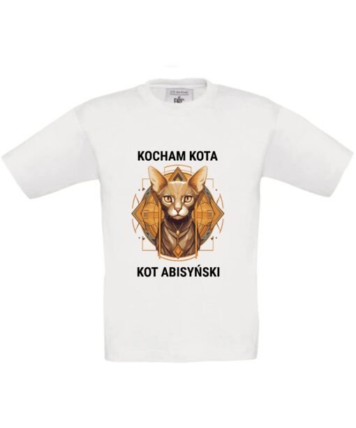 dziecięca koszulka z kotem