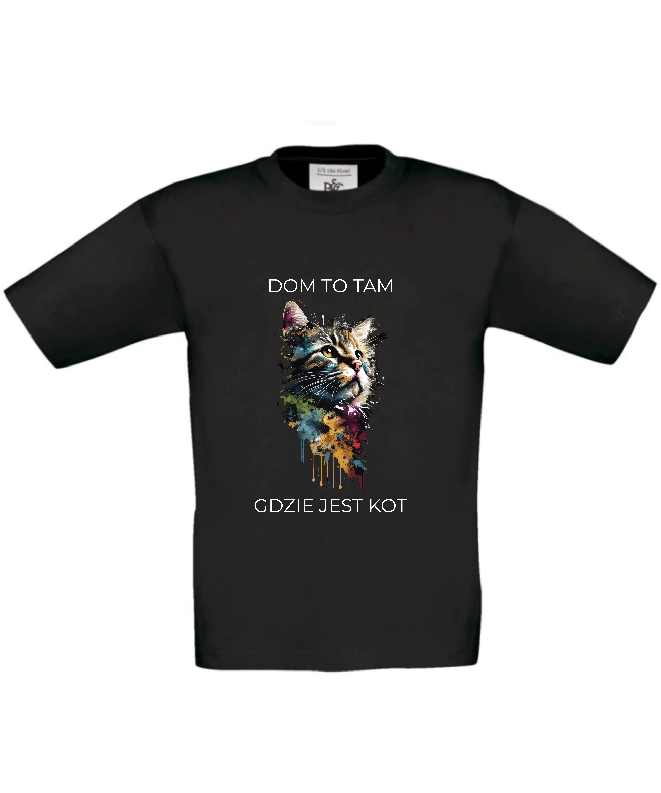 dziecięca koszulka z kotem